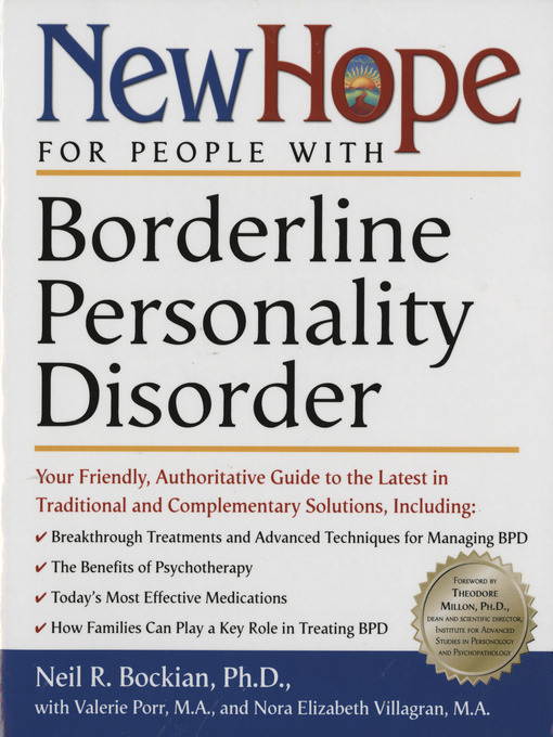 Title details for New Hope for People with Borderline Personality Disorder by Neil R. Bockian, Ph.D. - Wait list